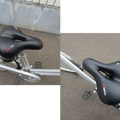 27インチ 自転車 6段変速 マルキン シティサイクル TRAFFIC home シルバー ライト/カギ付き marukin 札幌 北20条店の画像