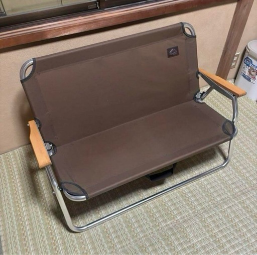 アウトドア　折りたたみアルミベンチ