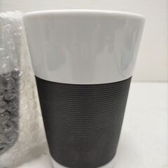 【新品】　ボダム　ダブルウォールマグ大　磁器（白／黒）　2点　250818-8Tの画像