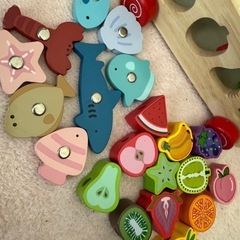 知育玩具　魚釣り　野菜　パズルの画像