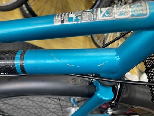 リユース品　軽快車　26インチ　オートライト　6段変速　ブルー