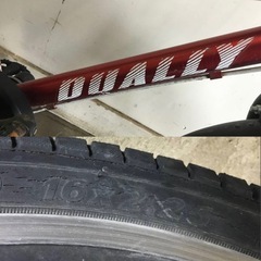 A-56 △ v 岐阜発/ DUALLY/ 子供用自転車/ 16インチ/ 変速なし/ タイヤひび割れあり/ 自転車/ 現状品/ R7.4/20 △の画像
