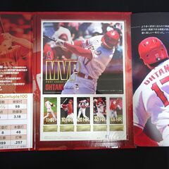 2021年 MLB アメリカンリーグ MVP受賞記念 エンゼルス 大谷翔平 プレミアムフレーム切手 ポストカード セット　タオル付の画像