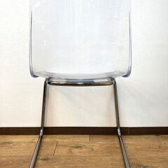 ★IKEA イケア トービアスチェア 透明 クロムメッキ★の画像
