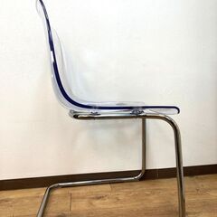 ★IKEA イケア トービアスチェア 透明 クロムメッキ★の画像