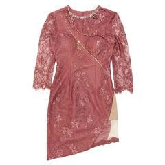 ROBE de FLEURS Glossy ローブドフルールグロッシー ジッパー×ストレッチタイトミニキャバドレスの画像