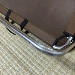 アウトドア　折りたたみアルミベンチの画像