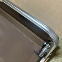 アウトドア　折りたたみアルミベンチの画像