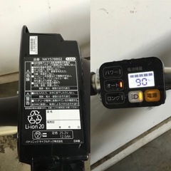 h-100△ q 岐阜発/パナソニック/電動アシスト三輪自転車/スイングなし/3段変速/バッテリー12Ah/充電器なし/走行確認/現状品/管23s/R7.7/1△の画像