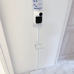 【使用歴浅い・美品】非接触型体温計付き消毒液スタンド(説明書付き)の画像