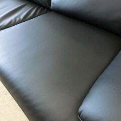 2.5人掛けソファ 二人掛けソファ 2人掛け ソファ 黒 ブラック 幅172cm 2人掛け 札幌 西野店の画像