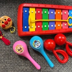 アンパンマン楽器セット＆子供チャレンジマトリョーシカの画像
