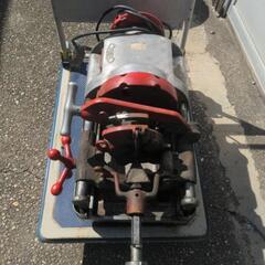 REX　レッキス　牛若　80ADX　100V　ねじ切り機　ネジ切機　パイプカッター　パイプマシン　通電確認のみの画像