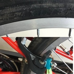 h-101△ q 岐阜発/ LOUISVILLE/ CTB24/ 子供用自転車/ 24インチ/ 6段変速/ 走行確認/ 現状品/ R7.7/1 △の画像