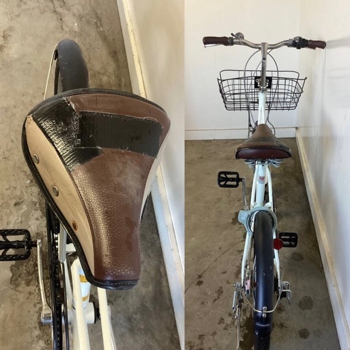 A-59 △ 岐阜発/ CUTEBOX/ 20インチ/ 自転車/ 6段変速/ サドル破れあり/ 走行確認/ 小径自転車/ 現状品/ 管03b/ R7.2/19 △