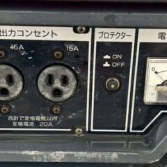 発電機　新ダイワ　EGR22　定格電圧：100V　定格電流：20Aの画像
