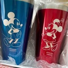 【新品未使用】ディズニー　ペアメタルサーモタンブラーの画像