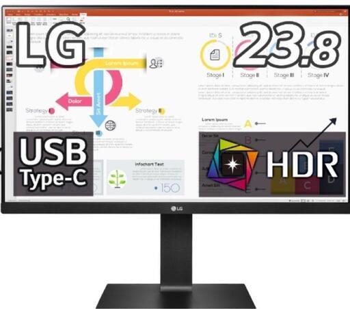 LG 24QP750-B 液晶モニター本体　WQHD DisplayPortデイジーチェーン対応の「24QP750-B」と接続すれば
