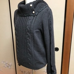 セーター　紫っぽい焦茶の画像