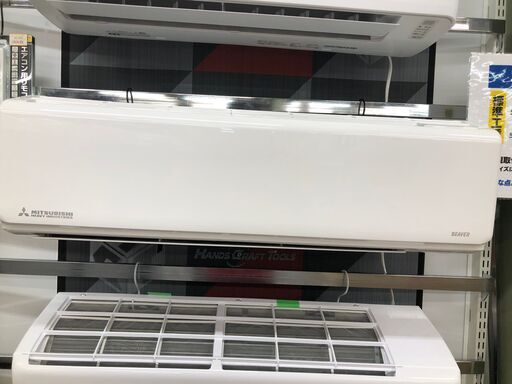 三菱 10畳用 ルームエアコン SRK28TY-W 2021年製 2.8kw 100v リモコンなし 室内機＋室外機セット 中古品