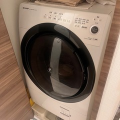 SHARP ES-S7F-WL 左開きドラム式洗濯機の画像