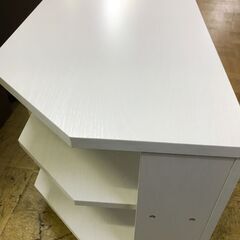 【ジャングルジャングル深井店】TV台　ホワイト　収納　ラック　シンプル　家具　堺市　中区　深井　【FU2615】の画像