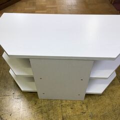 【ジャングルジャングル深井店】TV台　ホワイト　収納　ラック　シンプル　家具　堺市　中区　深井　【FU2615】の画像
