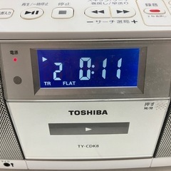 O 2508-508 TOSHIBA TY-CDK8 CDラジオカセットレコーダー 2016年製 ケーブル有り・リモコン無し 動作確認済み キズ汚れ有りの画像
