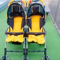 (美品‼️)双子用ベビーカー　Aprica の画像