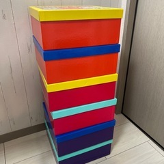 カラフル収納ボックス18×18くらいの画像