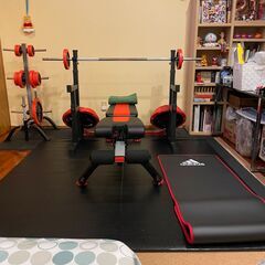 筋トレ器具・ベンチプレスセットの画像