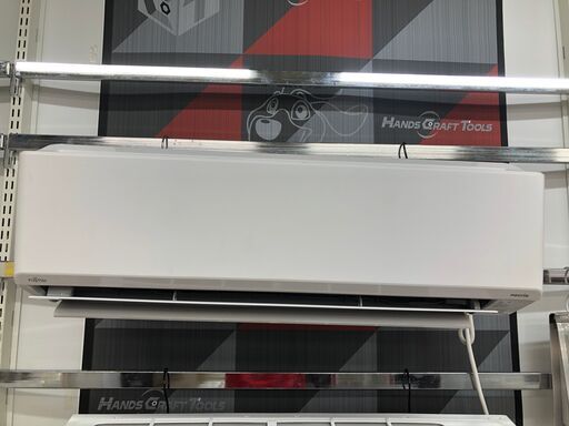 富士通 18畳用 rルームエアコン AS-C56MBK2 2022年製 5.6kw 200v リモコンあり（T507）室内機＋室外機セット 中古品