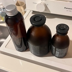 MUJI 無印良品　ディフューザー空きボトル（大＋小）＋詰め替え少量セットの画像