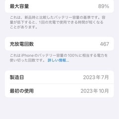 iPhone 15 pro 256GB Simフリー　画面新品　の画像