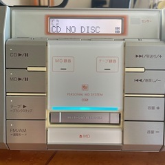 パナソニックラジカセ、CD.MDの画像