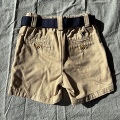 Polo ラルフローレン ショートパンツ 12M ベージュ ベルト付の画像