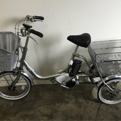 A-62 岐阜発/ヤマハPAS/電動アシスト三輪自転車/ スイングあり/ 走行確認/ バッテリー6.2Ah/ 充電器なし/現状品/R6.10/6 s1.6の画像