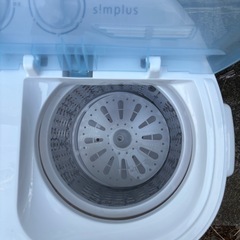 二槽式洗濯機　simplus 2024年製の画像