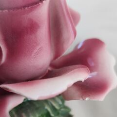 陶器フラワーバスケット🌹ヴィンテージ装飾品の画像