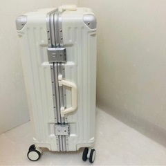【決まりました】キャリーケース スーツケース ホワイト 軽量 旅行/Y063-18の画像