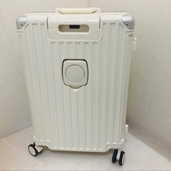 【決まりました】キャリーケース スーツケース ホワイト 軽量 旅行/Y063-18の画像