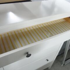 札幌～ 引取歓迎 IKEA/イケア ヘムネス/HEMNES シューズボックス 組み立て済/中古品 001.695.60/幅89×奥30×高129cmの画像
