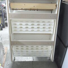 札幌～ 引取歓迎 IKEA/イケア ヘムネス/HEMNES シューズボックス 組み立て済/中古品 001.695.60/幅89×奥30×高129cmの画像