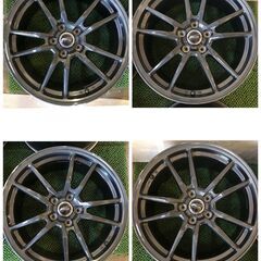 ★ A1115 エフ・ディレクション ホイール 18×8.5J ５穴 +53 PCD114.3 18インチ 石狩市 直接取引可の画像