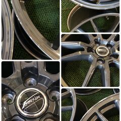 ★ A1115 エフ・ディレクション ホイール 18×8.5J ５穴 +53 PCD114.3 18インチ 石狩市 直接取引可の画像