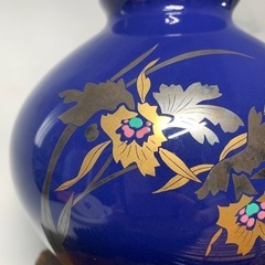 配送可能　香蘭社　金彩　花紋 花器 有田焼 花入 壺 花瓶 フラワーベース　時代物　アンティーク　古道具　古玩　古董　華道具　骨董の画像