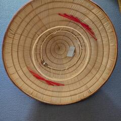 クバ笠　沖縄の画像