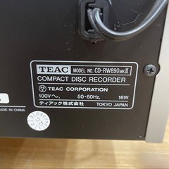 TEAC CD-RW890MKⅡ CD-RW890MK2 ⑦の画像