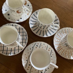 コーヒーカップ＆ソーサー5柄セット　未使用品の画像