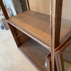 CASICA 木製棚ガラス扉付きの画像